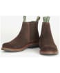 Men's Barbour Farsley Chelsea Boots - Chocolate Suede