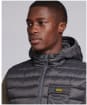 Men's Barbour International Ousten Hooded Gilet - Charcoal