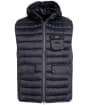 Men's Barbour International Ousten Hooded Gilet - Charcoal