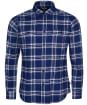 Men’s Barbour International Bold Line Check Shirt - Regal Blue Check