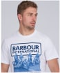 Men’s Barbour International Arc Tee - White