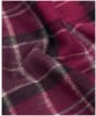 Barbour Tartan Merino Cashmere Wool Scarf - WINTER RED
