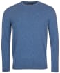 Men's Barbour Essential Lambswool Crew Neck Sweater - Sea Blue