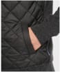 Men’s Barbour Essential Diamond Quilted Zip Through - Charcoal