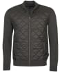 Men’s Barbour Essential Diamond Quilted Zip Through - Charcoal