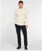 Men’s Barbour Gallot Knitted Crew Sweater - Ecru