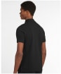 Men's Barbour Tartan Pique Polo Shirt - BLACK/WINTER