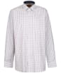 Men's Schoffel Burnham Tattersall Shirt - Bordeaux Check