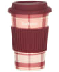 Women’s Barbour Travel Mug & Earmuff Set - Red / Pink Tartan