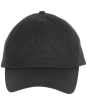 Men's Barbour Waxed Sports Cap - Black / Winter Red