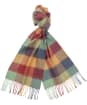 Barbour Large Tattersall Lambswool Scarf - Country Mix