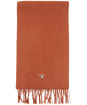 Barbour Plain Lambswool Scarf - Warm Ginger