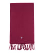 Barbour Plain Lambswool Scarf - Winter Red
