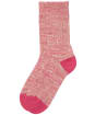 Women’s Barbour Colour Twist Socks - Pink / Taupe