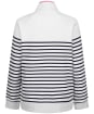 Women’s Crew Clothing Half Zip Sweater - White/Navy
