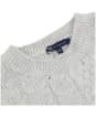Women’s Crew Clothing Captain Cable Sweater - Pale Grey Marl