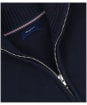 Men’s GANT Casual Cotton Halfzip Sweater - Evening Blue