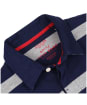Men’s Joules Onside Rugby Shirt - Grey/Navy Stripe