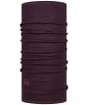 Buff Merino Lightweight Solid Necktube  - Deep Purple