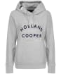 Women’s Holland Cooper GBE Flock Logo Hoodie - Mid Grey Marl
