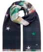 Women’s Joules Farnsley Scarf - Navy Gingham Star