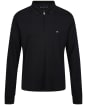 Men’s Tommy Hilfiger Zip Interlock Slim LS Polo Shirt - Black