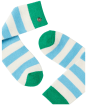 Women's Joules Striped Bed Socks - Bright Blue
