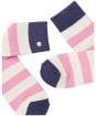 Women's Joules Striped Bed Socks - Light Pink