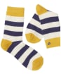 Women's Joules Striped Bed Socks - French Navy