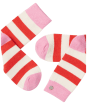 Women's Joules Striped Bed Socks - Red Arrow