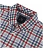Men’s Crew Clothing Classic Check Cotton Wool Flannel Shirt - White/Rhubarb/Blue
