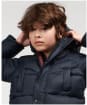 Boy’s Barbour Parka Quilted Jacket - 10-14yrs - Navy