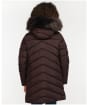 Girl's Barbour Rockcliffe Quilted Jacket - 6-9yrs - Java / Petal Print