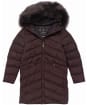 Girl's Barbour Rockcliffe Quilted Jacket - 10-14yrs - Java / Petal Print