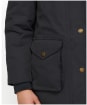 Girl's Barbour Leathes Waterproof Jacket - Dark Navy / Petal Print