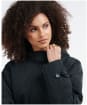 Women's Barbour Aldora Showerproof Jacket - Black Cognac Tartan