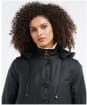 Women's Barbour Stoneleigh Wax Jacket - Black / Ancient