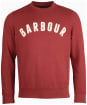 Men's Barbour Prep Logo Crew Sweater - CABERNET