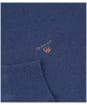Men's GANT Super Fine Lambswool Sweater - Stone Blue Melange