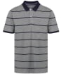 Men’s Joules Filbert Polo Shirt - Grey/Navy Stripe