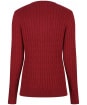 Women's GANT Stretch Cotton Cable Sweater - Cabernet Red