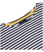 Women’s Joules Harbour Print Top - Cream / Navy Stripe