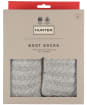 Hunter Recycled Mini Cable Boot Socks – Tall - Hunter White / Pale Grey