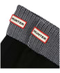 Hunter Glitter Cuff Boot Socks – Tall - Silver / Black