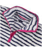Women’s Joules Polly Fleece Zip Neck Jumper - Cream / Navy Stripe