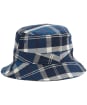 Boy's Barbour Tartan Bucket Hat - Summer Navy
