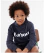 Boy's Barbour Boys Essential Logo Hoodie - Navy