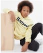 Boy's Barbour Boys Essential Logo Hoodie - Lemon Zest