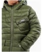 Boy’s Barbour International Ouston Hooded Quilted Jacket, 10-15yrs - Olive