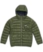Boy’s Barbour International Ouston Hooded Quilted Jacket, 6-9yrs - Olive